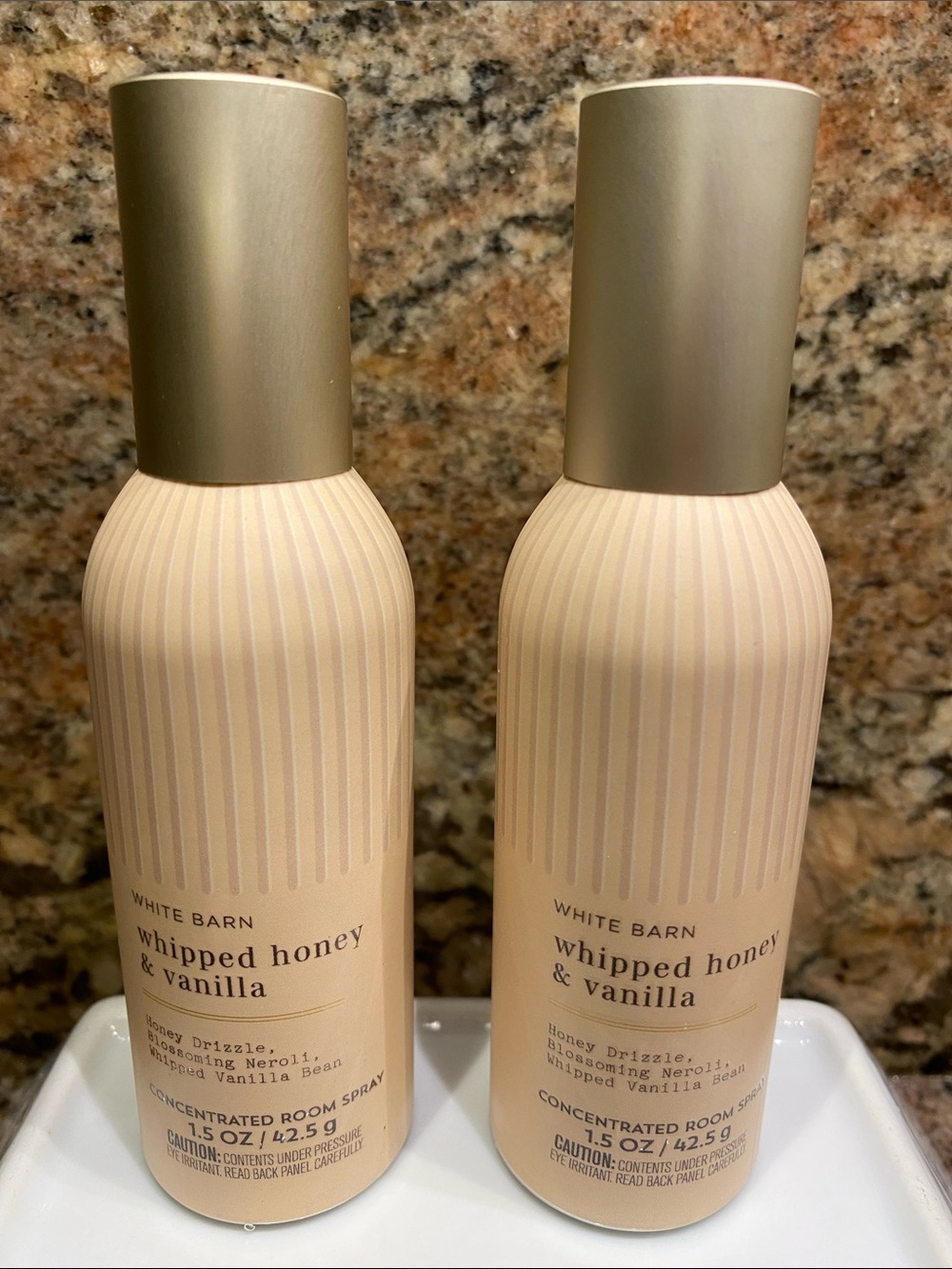 2) “Whipped Honey & Vanilla” Concentrated Room Sprays ea 1.5 oz/42.5 g, B&BW NWT